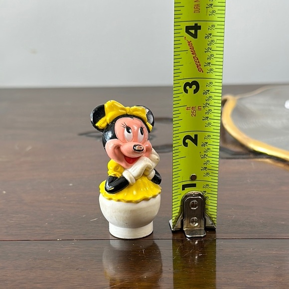 Disney Arco Minnie Mouse Yellow Dress Figurine Vintage - Picture 6 of 8